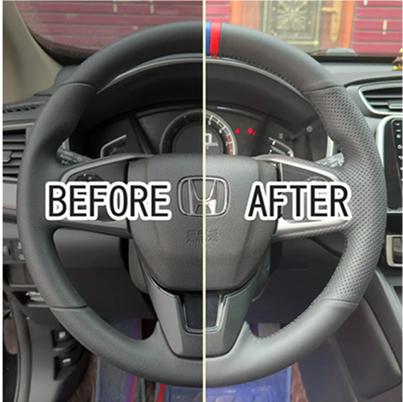 ハンドルカバーカスタマイズのビフォーアフター写真